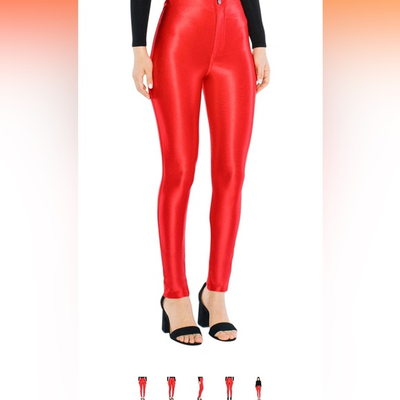 Original American Apparel Red Disco pants size S made in USA - Picture 7 of 10